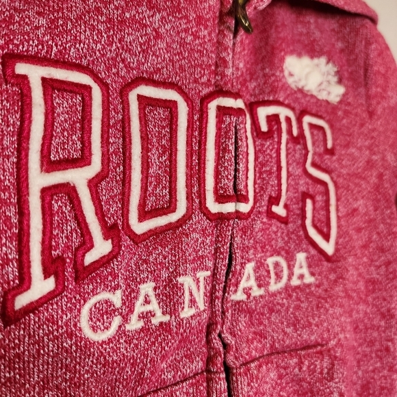 Roots Canada Baby Roots pink zip up hoodie.  18-24 months - Picture 2 of 15